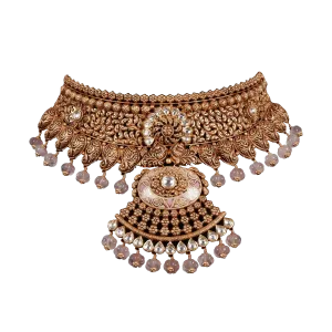 Beautiful Temple Necklace with Pearl