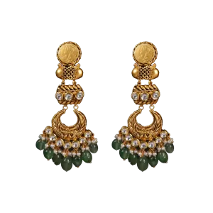 Gold Temple Jewellery with Pearl Adornments