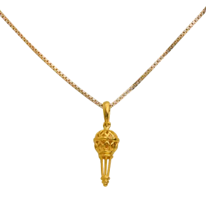 Hanuman Gada Pure Gold Pendant Necklace