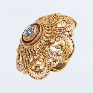 Sleek and Stylish Pure Gold Ring