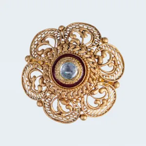 Sleek and Stylish Pure Gold Ring