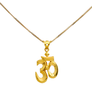 Religious Om Gold Pendant